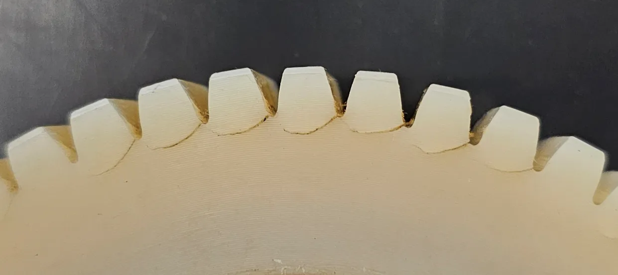 Fatigue crack nucleation location on worm wheel