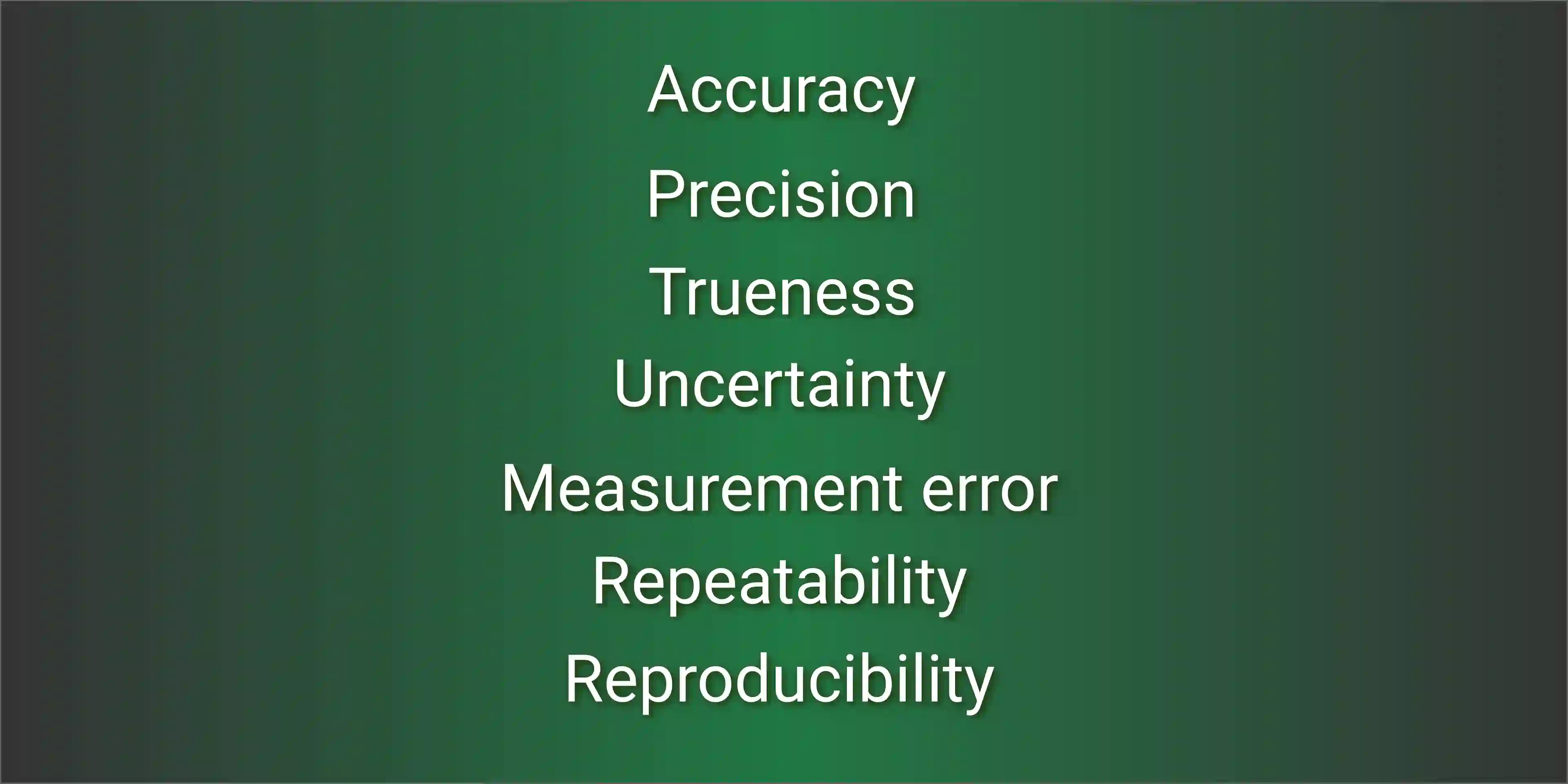 Fundamental terms in metrology