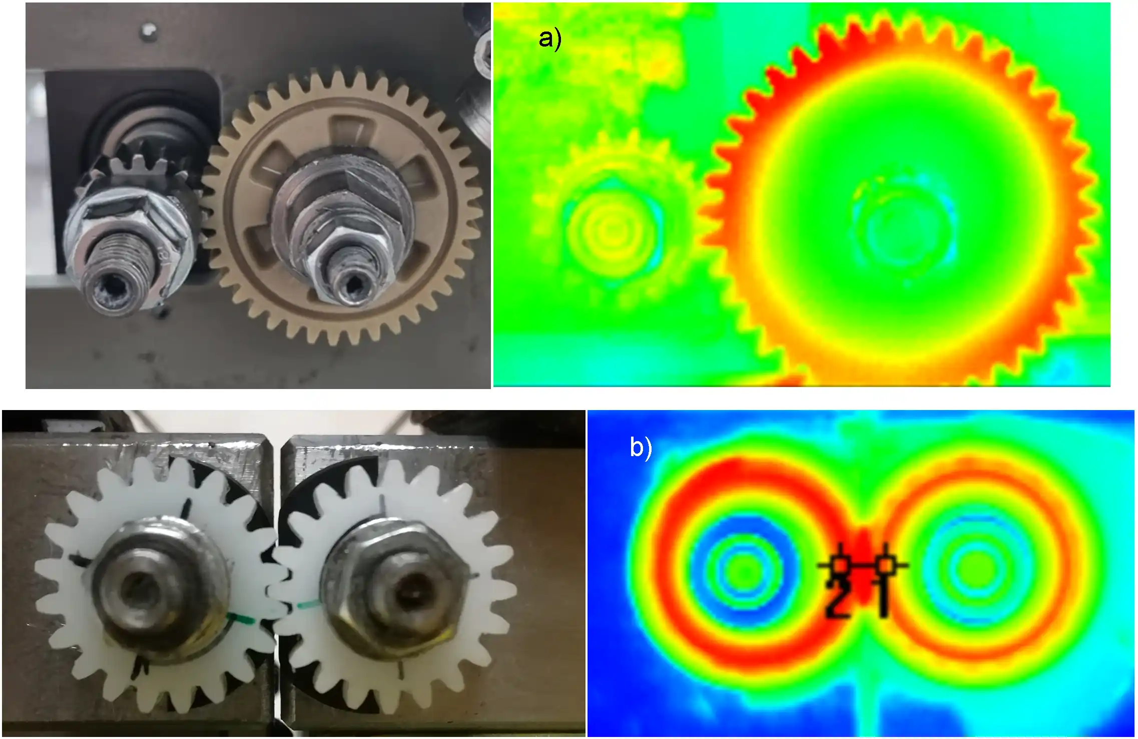 Faliure modes on plastic gears