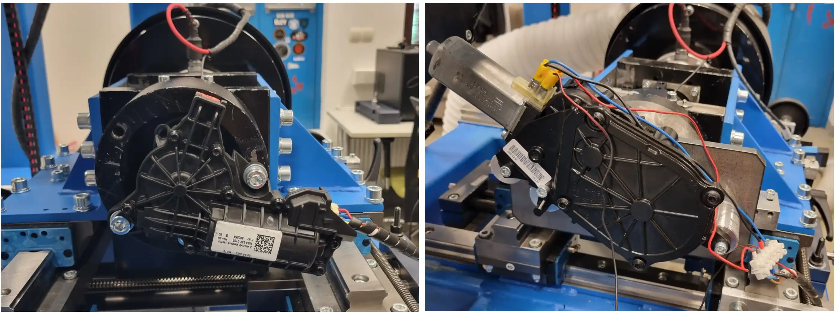 Prototype geared actuator testing on GTR-170 test rig