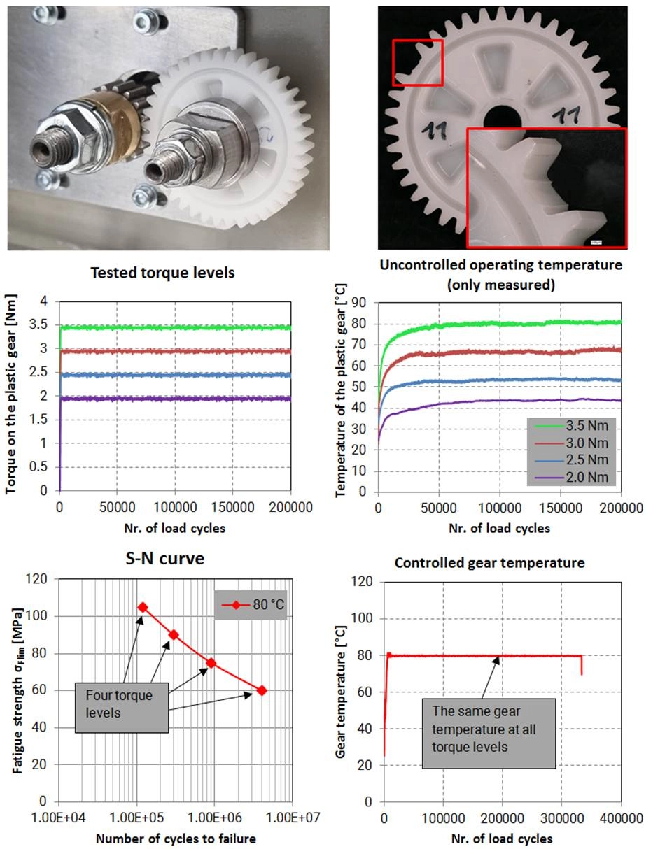 plastic gear s-n curve features